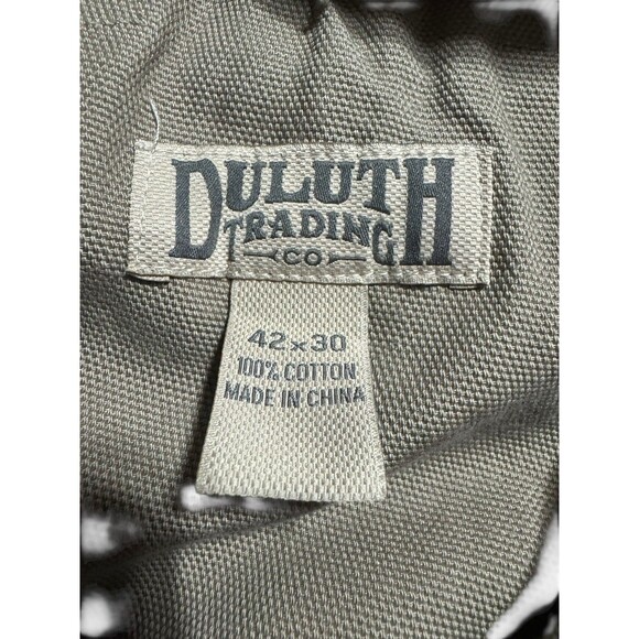 Duluth Cargo Pants Mens 42x30 Tan Relaxed Fit Workwear 8 Pockets - Picture 7 of 10